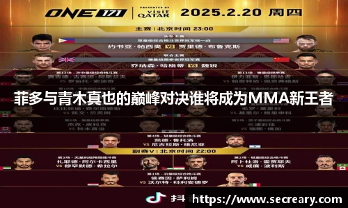 菲多与青木真也的巅峰对决谁将成为MMA新王者