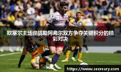 欧塞尔主场迎战勒阿弗尔双方争夺关键积分的精彩对决